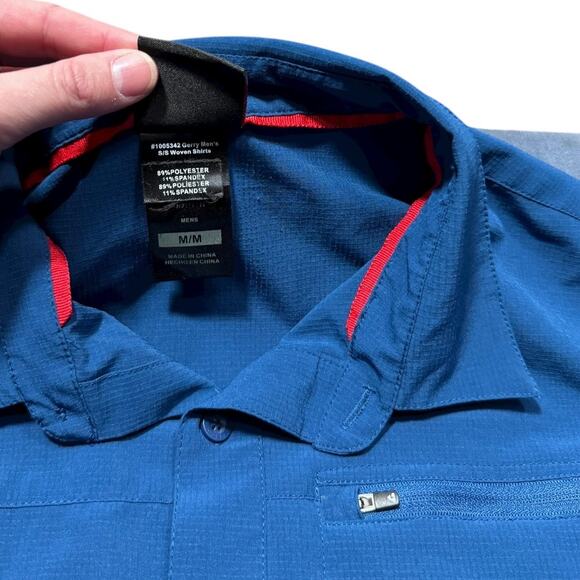 Gerry Mens Renegade Button-up Field Shirt in Blue - Size Medium - Picture 5 of 5